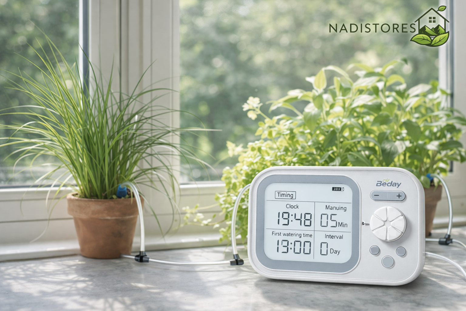 Sistema de Riego Automático para plantas de Interior, balcones, terrazas y oficinas