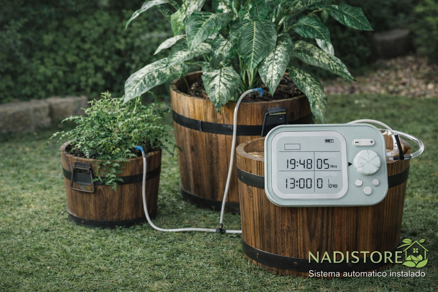 Sistema de Riego Automático para plantas de Interior, balcones, terrazas y oficinas